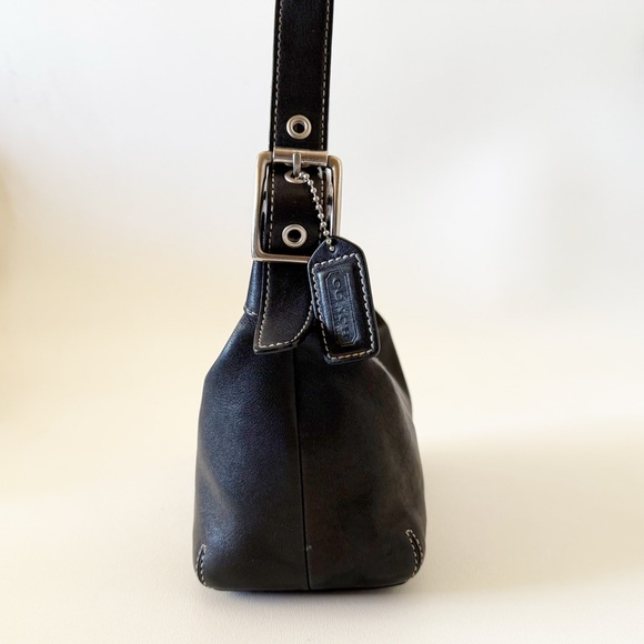 Coach Legacy Bag Shoulder Leather 9564 Demi Soho Boho Casual Y2K Chic Black - Picture 7 of 13